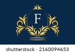 exquisite monogram with the... | Shutterstock .eps vector #2160094653