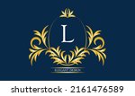 exquisite monogram with the... | Shutterstock .eps vector #2161476589
