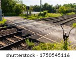 Empty Railroad Crossing In The...
