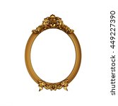 vintage golden frame with blank ... | Shutterstock . vector #449227390