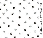 seamless patern footprints.... | Shutterstock .eps vector #1932269150