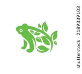 Frog Leaf Nature Ecology Logo