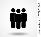 people vector icon. simple flat ... | Shutterstock .eps vector #1375831760
