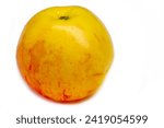 Small photo of Apple on a white background. I just love apple. In my opinion, fruits are undeniable. They come from the Garden of Eden