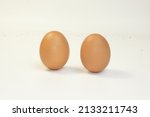close up photo of chicken eggs | Shutterstock . vector #2133211743