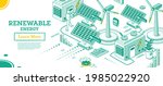 renewable green energy... | Shutterstock .eps vector #1985022920