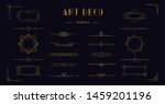 art deco divider header set.... | Shutterstock .eps vector #1459201196