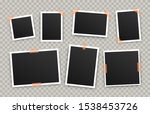 realistic photo album frames.... | Shutterstock .eps vector #1538453726