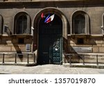 Small photo of Paris; France - april 2 2018 : public finances centre in the rue de la Banque