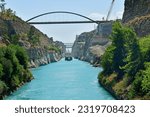 Small photo of Corinth; Greece - august 30 2022 : the picturesque Corinth canal
