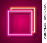 neon banner template design. | Shutterstock .eps vector #1360176323