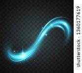 vector of blue abstract light... | Shutterstock .eps vector #1360177619