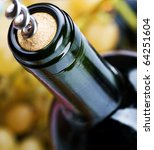 Wine Bottle Closeup