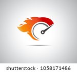 Speed  Vector Logo Of Flaming...
