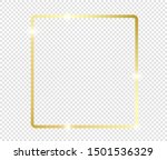 gold shiny glowing frame with... | Shutterstock .eps vector #1501536329