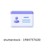 driver license  id card ... | Shutterstock .eps vector #1984757630