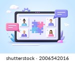 concept of business cooperation ... | Shutterstock .eps vector #2006542016