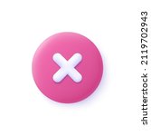 close  delete button. cross... | Shutterstock .eps vector #2119702943