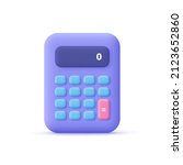 calculator  math device.... | Shutterstock .eps vector #2123652860