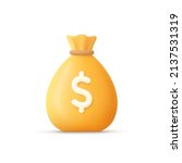money bag with dollar icon.... | Shutterstock .eps vector #2137531319