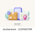 online delivery phone concept.... | Shutterstock .eps vector #2139302789
