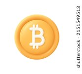 gold bitcoin coin.... | Shutterstock .eps vector #2151549513