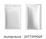siver pouch. mask sheet foil... | Shutterstock .eps vector #2077399009