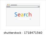 browser window on white... | Shutterstock .eps vector #1718471560