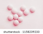 medication pills. white pills ... | Shutterstock . vector #1158239233