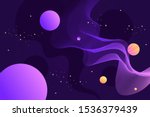 horizontal abstract space... | Shutterstock .eps vector #1536379439