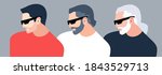 set of different age male... | Shutterstock .eps vector #1843529713