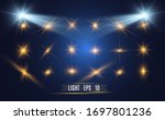 set of gold bright beautiful... | Shutterstock .eps vector #1697801236