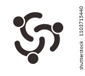 People logo. team icon. partner symbol. Vector eps 08.