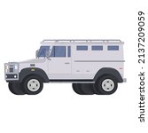 Bank armored truck. Armored transport, vector illustration