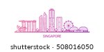 Singapore City Colored Gradient ...