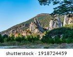 Small photo of Landscape view at La Rochette Montbrand in Vercors, French Alps, France in Europe