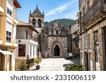 Small photo of Ribadavia, Spain - Jul 02, 2023: Mendicant Spanish Gothic landmark. Santo Domingo Church and Convent. Ribadavia, Galicia, Spain.