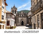 Small photo of Ribadavia, Spain - Jul 02, 2023: Mendicant Spanish Gothic landmark. Santo Domingo Church and Convent. Ribadavia, Galicia, Spain.