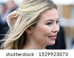 Small photo of DONCASTER RACECOURSE, SOUTH YORKSHIRE, UK : 12 SEPTEMBER 2019 : The 2017 Celebrity In The Jungle Winner & Made In Chelsea celebrity Georgia Toff Toffolo at Doncaster Races