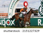 Small photo of AINTREE RACECOURSE, LIVERPOOL, UK : 9 April 2022 : Noble Yeats ridden by Sam Waley-Cohen and trained by Emmet Mullins gallop past the Winning Post whilst winning Randox Grand National