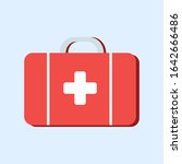 first aid kit bag of the... | Shutterstock .eps vector #1642666486