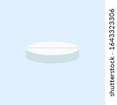 round white pill in flat style... | Shutterstock .eps vector #1643323306