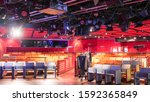 Small photo of STOCKHOLM / SWEDEN - 08 26 19: TV studio aboard Princess Cruise ship produces own talk shows and game shows for passengers