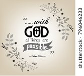 Bible Quote Design With Floral...