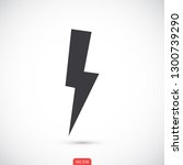 lightning vector icon 10 eps | Shutterstock .eps vector #1300739290