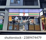 Small photo of Ho Chi Minh City, Vietnam - November 15 2023: The 7 eleven market convenient store is opening in Vinhomes Grand Park in Ho Chi Minh City, Vinhomes, Vingroup, Retail downturn, Economic downturn