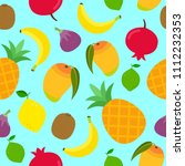 seamless summer pattern with... | Shutterstock .eps vector #1112232353