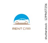 rent car logo design | Shutterstock .eps vector #1299657256