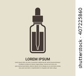 Essential Oil Bottle Icon On...