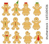 Gingerbread Man Clip Art Set....